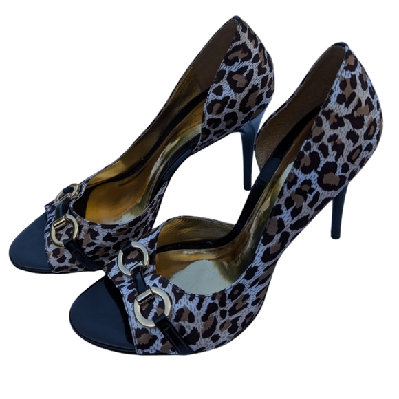 Carlos Santana Y2K leopard print stilettos size 9.5 - Picture 4 of 10